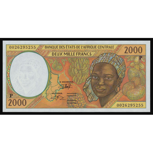 Central African States (Chad), 2000 Francs 2000 (P)