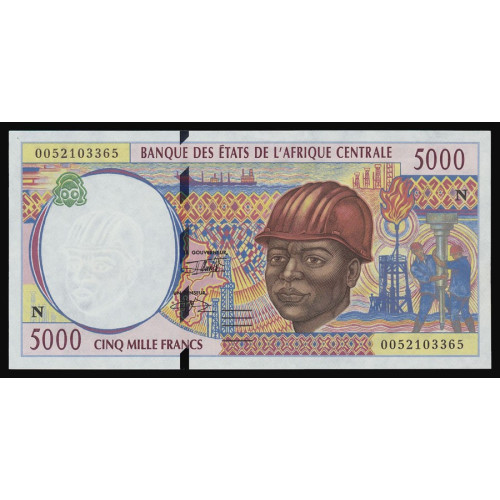 Central African States (Equatorial Guinea), 5000 Francs 2000 (N)