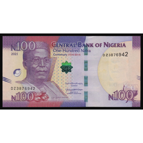 Nigeria, 100 naira 2021