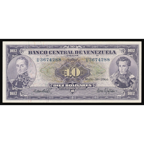 Venezuela, 10 Bolivares 1966