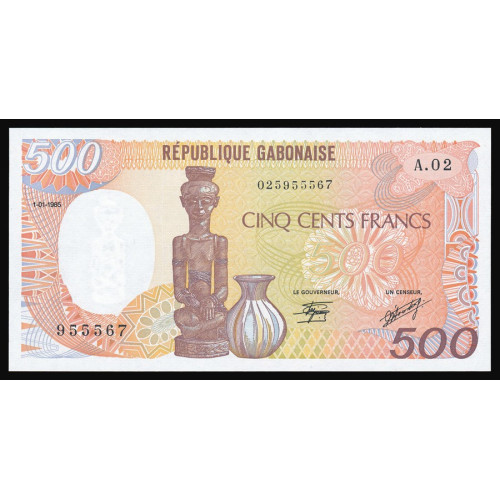 Gabon, 500 Francs 1985