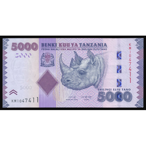 Tanzania, 5000 Shilingi 2020