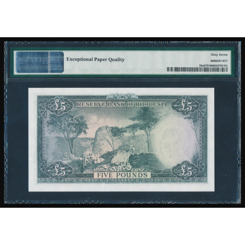 Rhodesia, 5 Pounds 1964, F/1 102772