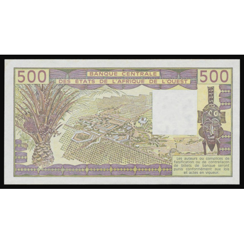 West African States (Ivory Coast), 500 Francs 1986 (A)