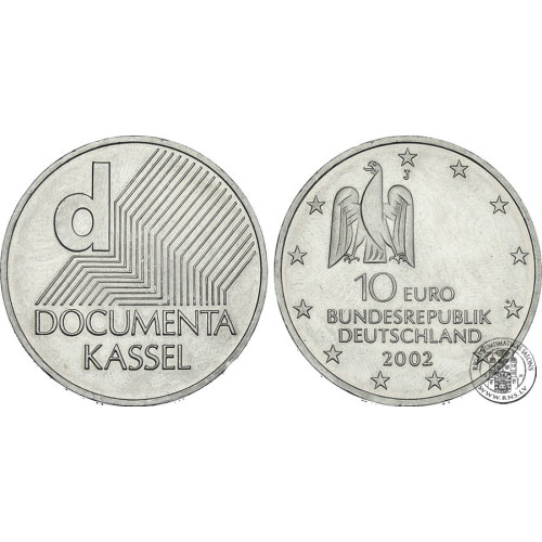 Germany, 10 Euro 2002 J, Documenta Kassel Art Exposition