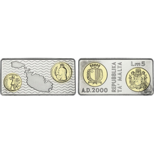 Malta, 5 Liri 2000, Millennium