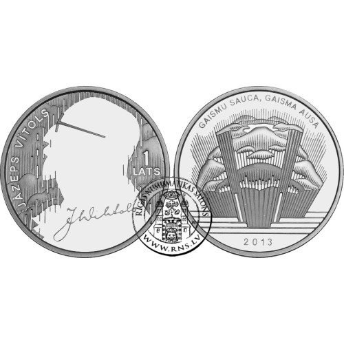 Latvija, 1 Lats 2013, Jāzeps Vītols Latvija, 1 Lats 2013, Jāzeps Vītols