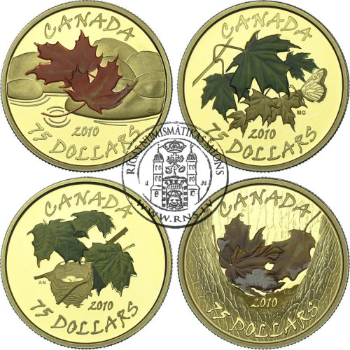 Canada, 4 x 75 Dollars 2010, Four Sesons