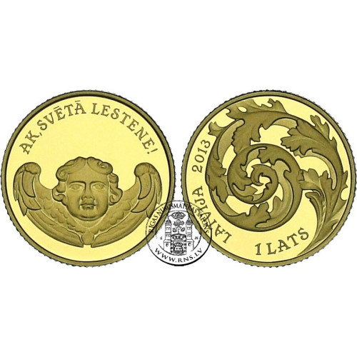 Latvia, 1 Lats 2013, Oh, holy Lestene! (1/25 Oz)