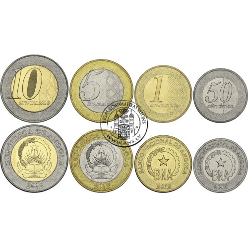 Angola, Set 2012 (4 coins)