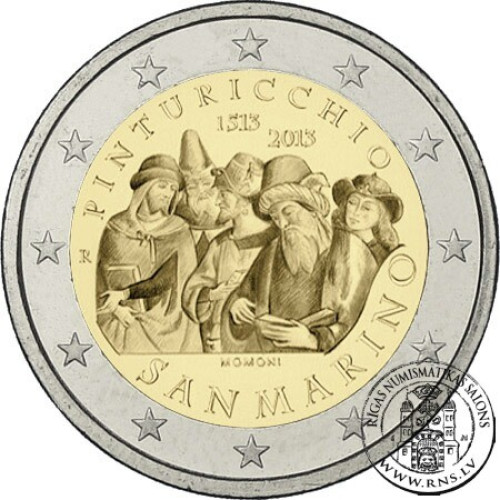 San Marino, 2 Euro 2013, 500th Anniversary of the Death of Pinturicchio