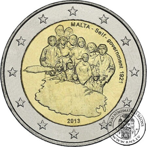 Malta, 2 Euro 2013, Self-government 1921 - 2013