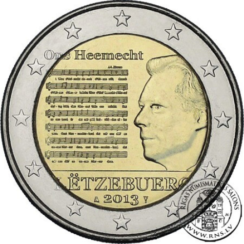 Luxembourg, 2 Euro 2013, The National Anthem