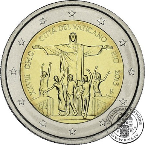 Vatican, 2 Euro 2013, World Youth Day 2013 - Rio