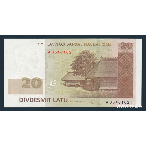 Latvia, 20 Latu 2009