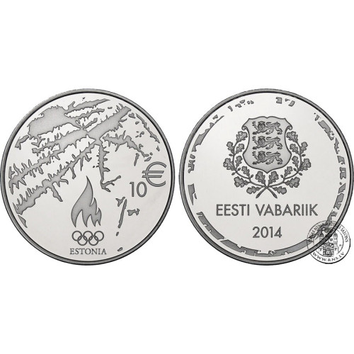 Estonia, 10 Euro 2014, Sochi 2014