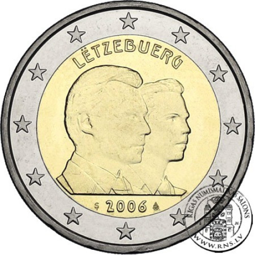 Luxembourg, 2 Euro 2006, 25th Birthday of Hereditary Grand Duke