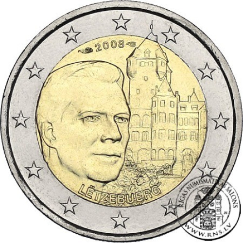 Luxembourg, 2 Euro 2008, Grand-Duke Henri and the ‘Château de Berg’