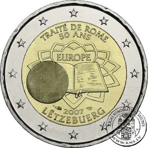 Luxembourg, 2 Euro 2007, 50th Anniversary of the Treaty of Rome