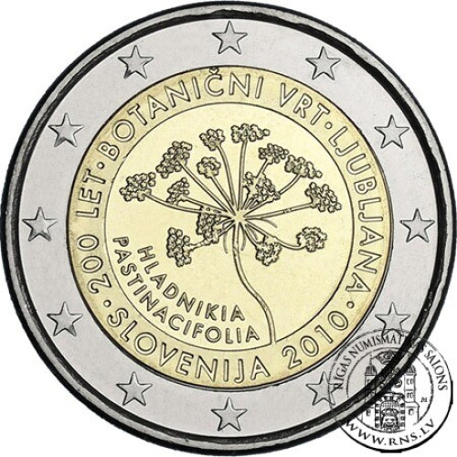 Slovenia, 2 Euro 2010, 200th anniversary of the Botanical Garden in Ljubljana 