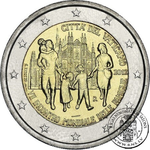 Vatican, 2 Euro 2012, 7th World Meeting of Families Vatican, 2 Euro 2012, 7th World Meeting of Families