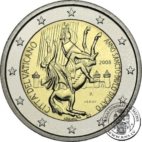 Vatican, 2 Euro 2008, Paul the Apostle