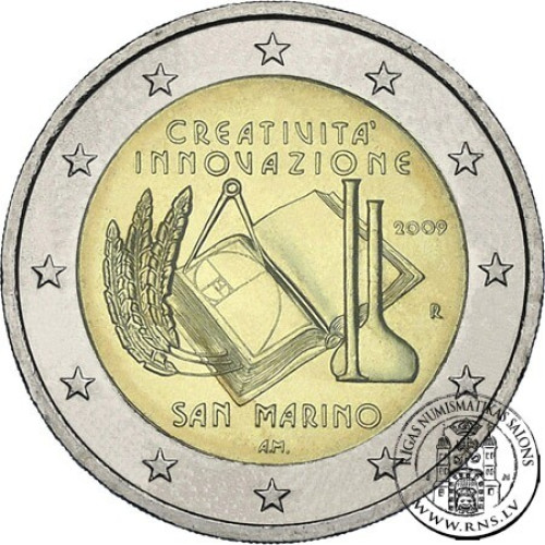 San Marino, 2 Euro 2009, European Year of Creativity and Innovation