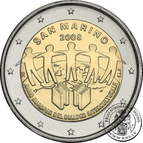 San Marino, 2 Euro 2008, European Year of Intercultural Dialogue