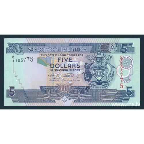 Solomon Islands, 5 Dollars 1997