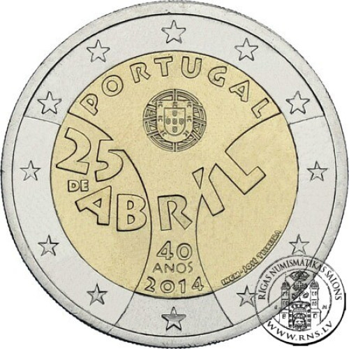 Portugal, 2 Euro 2014, 40th Anniversary of the Carnation Revolution