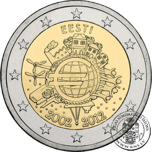 Estonia, 2 Euro 2012, Ten Years of Euro