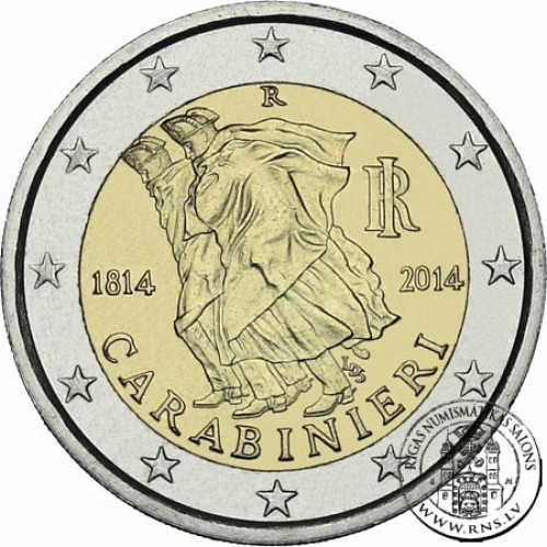 Italy, 2 Euro 2014, 200th Anniversary of the Carabinieri