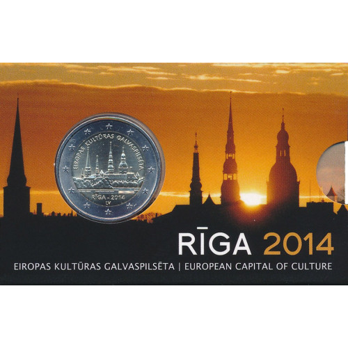 Latvija, 2 Euro 2014, Rīga - Eiropas kultūras galvaspilsēta (BU) (coincard)