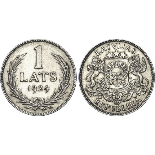 Latvian 1 Lat (1924)