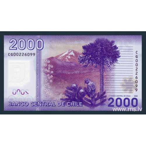 Chile, 2000 Pesos 2009 (Polymer)