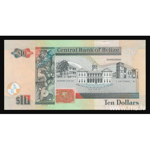 Belize, 10 Dollars 2011