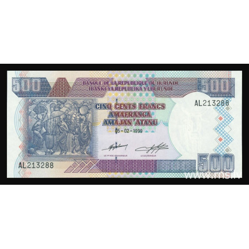 Burundi, 500 Francs 1999