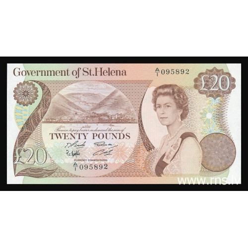 Saint Helena, 20 Pounds 1986