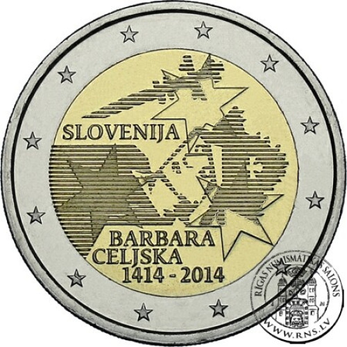 Slovenia, 2 Euro 2014, 600th Anniversary of the Coronation of Barbara of Cilli