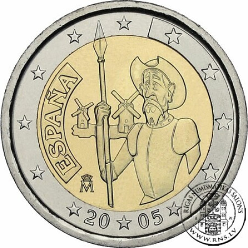 Spain, 2 Euro 2005, Don Quixote