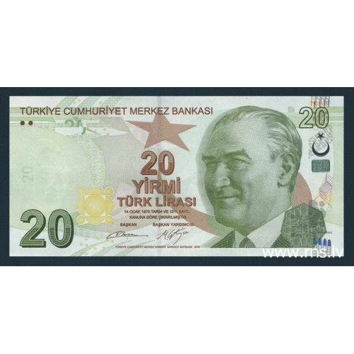 Turkey, 20 Lira 2009