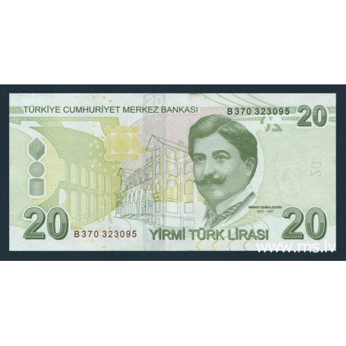 Turkey, 20 Lira 2009