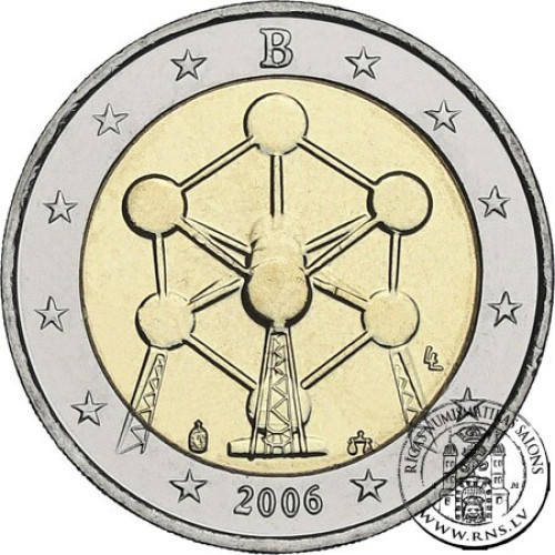 Belgium, 2 Euro 2006, Renovation of the Atomium in Brussels