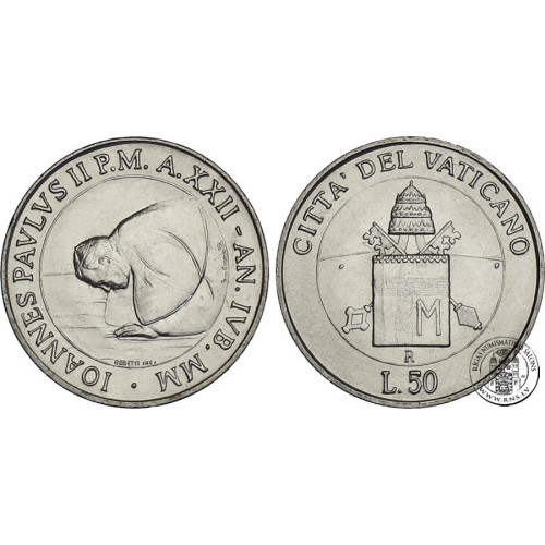 Vatican, 50 Lire 2000, Pope