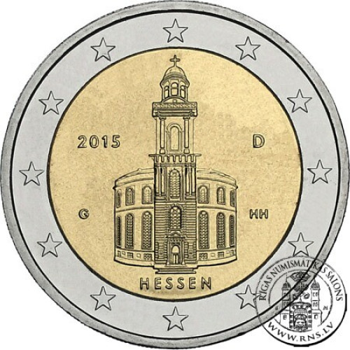 Germany, 2 Euro 2015, Hessen: Frankfurter Paulskirche F