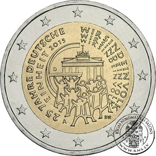 Germany, 2 Euro 2015, 25 Years of German Unity F