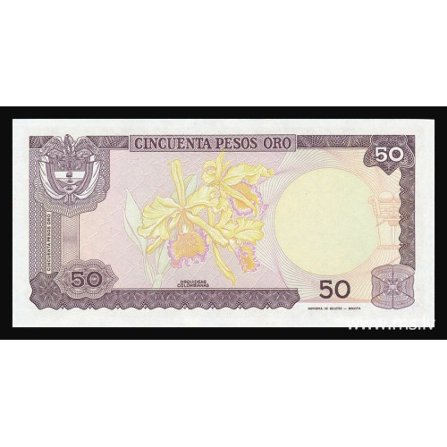 Colombia, 50 Pesos Oro 1986