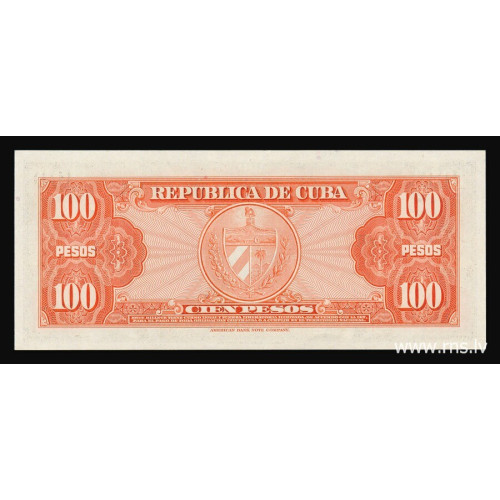 Cuba, 100 Pesos 1959