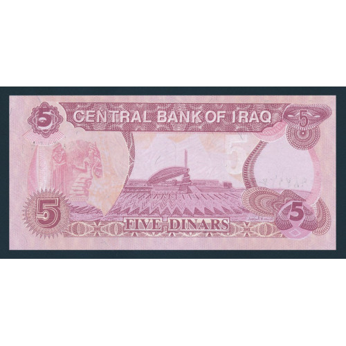 Iraq, 5 Dinars 1992