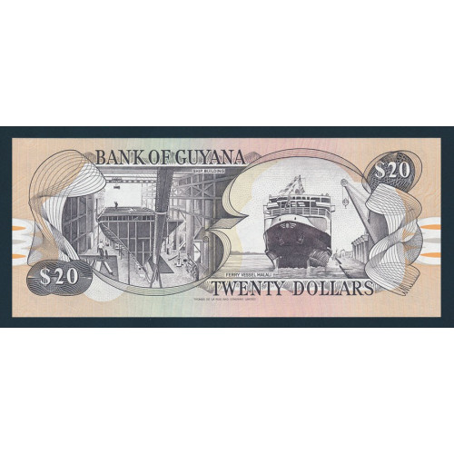 Guyana, 20 Dollars 1996